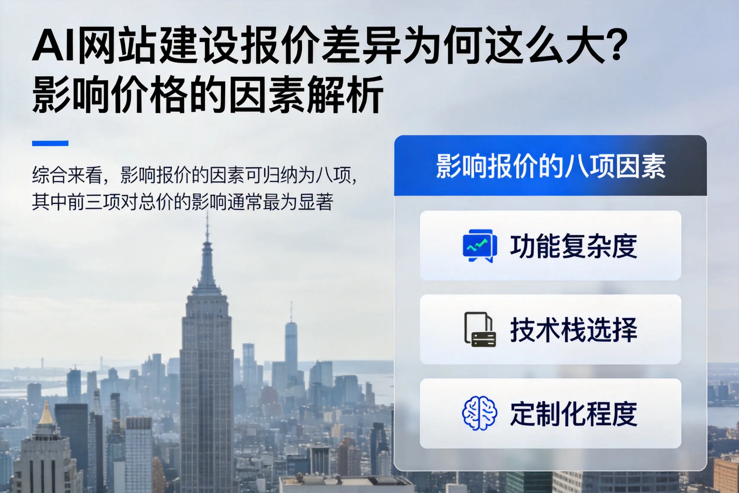 德宏AI网站建设报价差异为何这么大？影响价格的因素解析