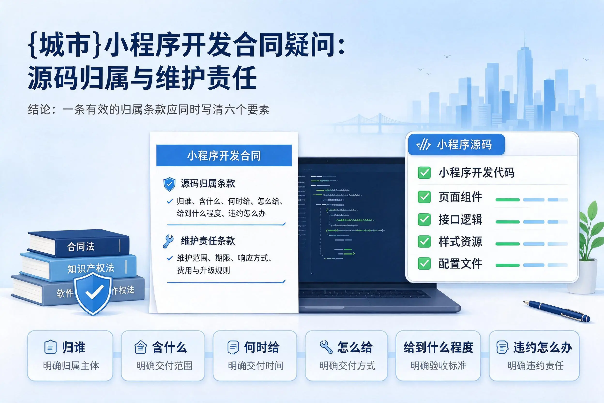 德宏小程序开发合同疑问:源码归属与维护责任