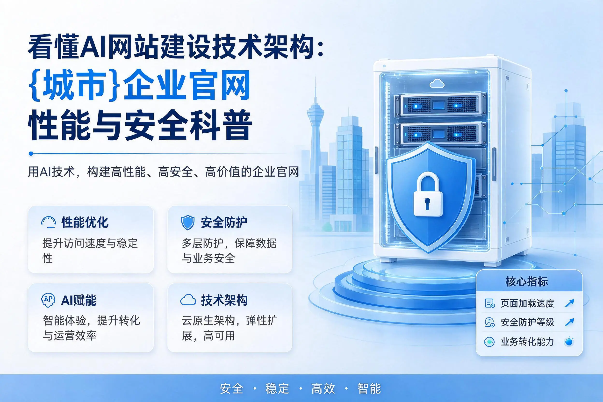 看懂AI网站建设技术架构：德宏企业官网性能与安全科普