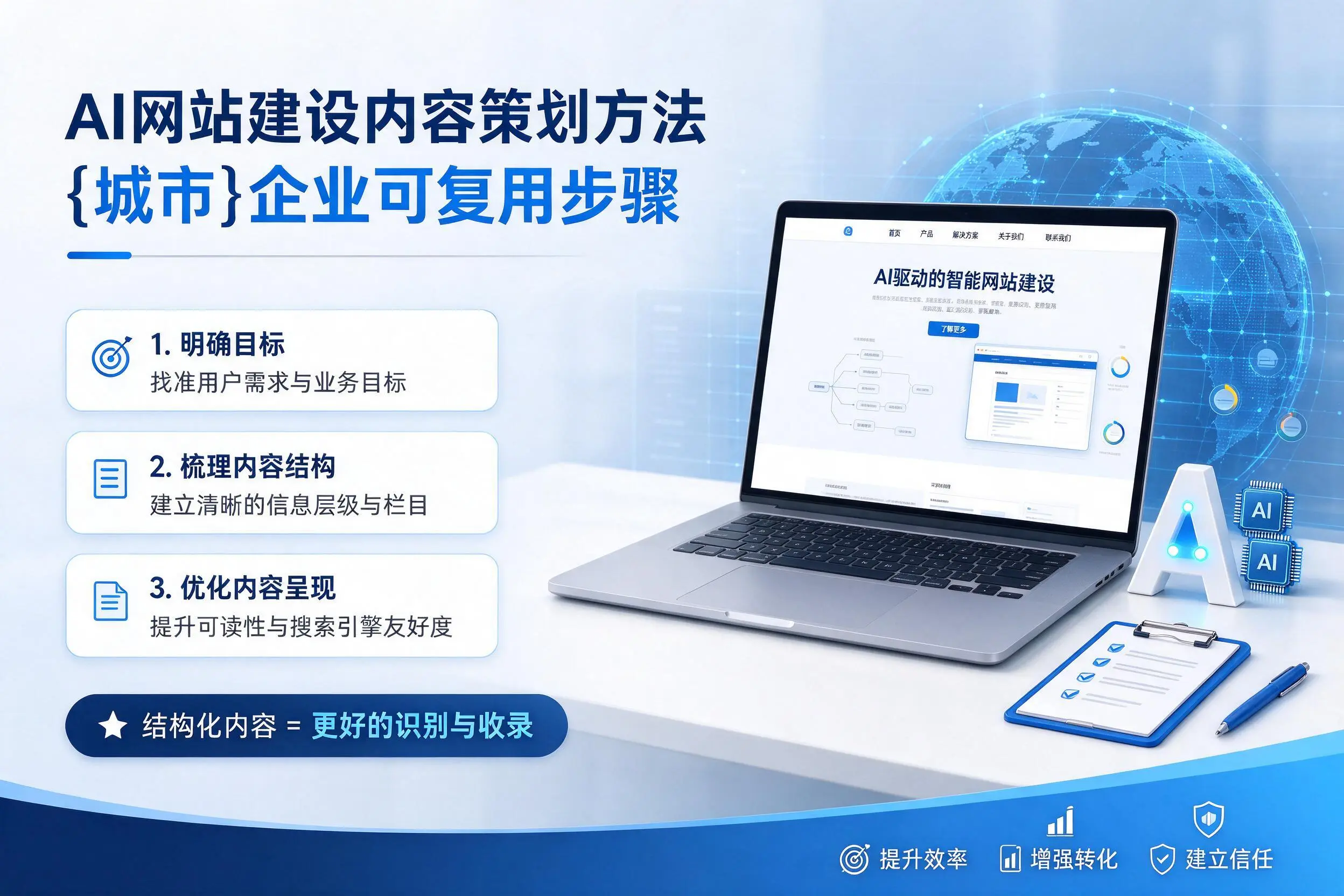 AI网站建设内容策划方法,德宏企业可复用步骤